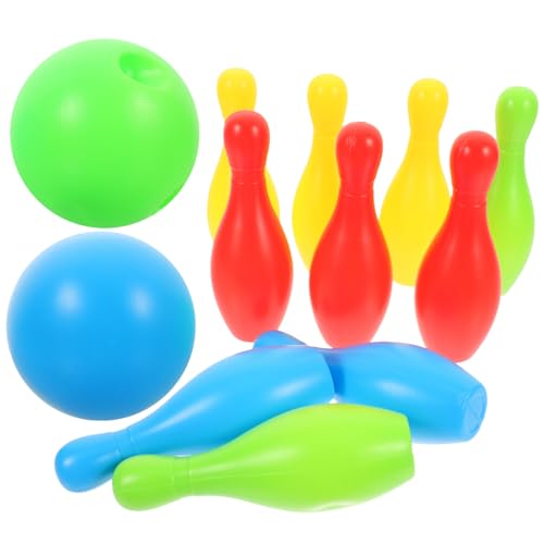 UPKOCH Komplettes Bowling-Set Für Kinder 10 Flaschen 2 Sichere Spielzeuge Für Jungen Und Mädchen Zufällige Farbe UPKOCH Komplettes Bowling-Set Für Kinder 10 Flaschen 2 Sichere Spielzeuge Für Jungen Und Mädchen Zufällige Farbe von UPKOCH