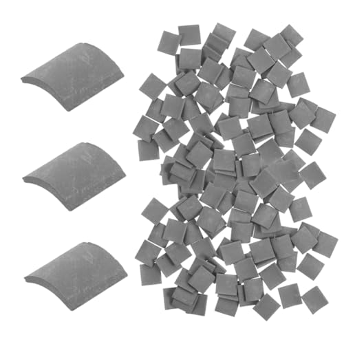 UPKOCH 120stücke Miniatur-dachziegel Aus Grauem Material Pro Set DIY-bausteine Für Modelle Im Maßstab Puppenhaus-dachziegel Für Miniaturhäuser Und Mikrolandschaften von UPKOCH