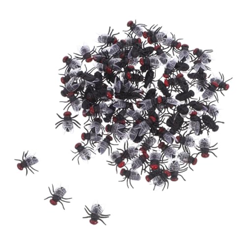 UPKOCH 120 Stück Realistisch Aussehende Kunststoff Fliegen Wiederverwendbare Streichspielzeuge Kompakt und Tragbar für Halloween April Fools Day Familienfeiern und Partydekorationen von UPKOCH