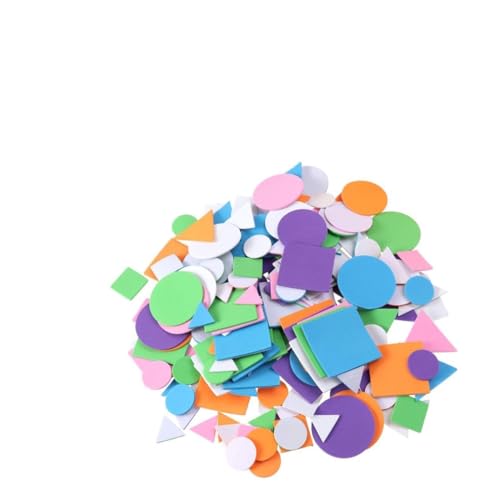 UPKOCH 1250Stücke Geometrische Schwammaufkleber Selbstklebende Eva Aufkleber Für Bastelmaterial Für Schule Und DIY Projekte Gemischte Farben Zufällige von UPKOCH