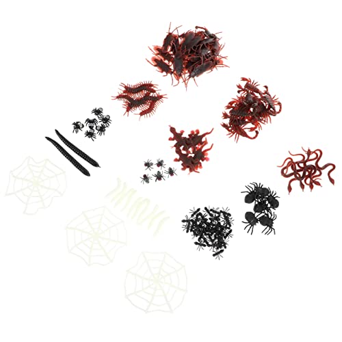 UPKOCH 128St Simulation Insektenanzug Horror federnd Halloween- Krabbeltiere Halloween grusel Halloween Costume Simulationswürmer Halloween-Streich-Requisite Plastik Colorful von UPKOCH
