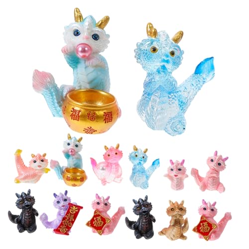 UPKOCH 12St Animal Figures Chinese Zodiac Tierkreiszeichen Drache Cartoon-Drachenfiguren Anime spielzeuge Dekoration Kleine Desktop-Drachenstatuen Sternzeichen-Drachen-Figur-Statue Harz UPKOCH 12St Animal Figures Chinese Zodiac Tierkreiszeichen Drache Cartoon-Drachenfiguren Anime spielzeuge Dekoration Kleine Desktop-Drachenstatuen Sternzeichen-Drachen-Figur-Statue Harz von UPKOCH