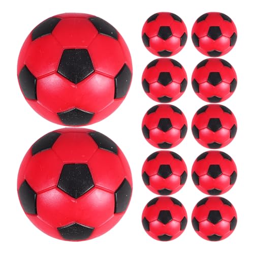UPKOCH 12St Ersatzball für Tischfußball Mini-Tischfußballbälle Mini-Fußball Tischfußball Zubehör Spaßfußball für Ersatz für Tischfußball Tischfußballzubehör die Hüften rot von UPKOCH