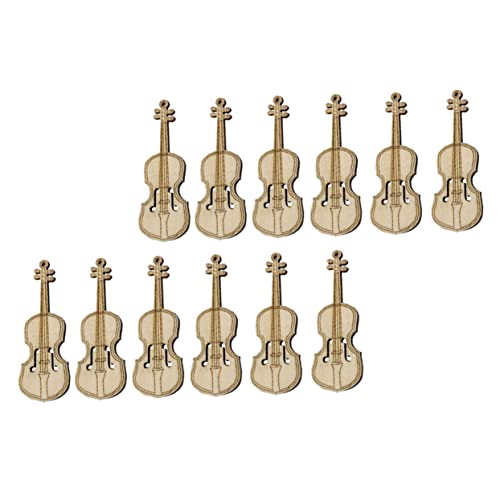 UPKOCH 12St Mini-Geige wohnaccessoires House Decoration dekorativ decoraciones para sala de casa Musikinstrumente Spielzeuge entzückende musikalische Violine Mini-Holzdekor hölzern Modell von UPKOCH