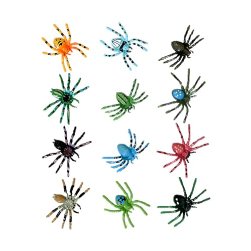 UPKOCH 12St Simulationsspinne coop Düse Hund Wilde Spinne Kaninchen Halloween Dekoration Halloween Decor Kid Toys Toys Halloween-Partyzubehör simulierte Tiermodelle Plastik von UPKOCH