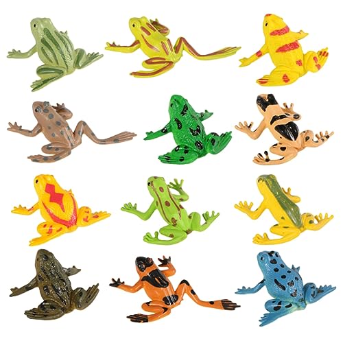 UPKOCH 12St Modell Spielzeug für Kinder Kinderspielzeug Froschfiguren Sammlerstücke Frosch-Dekor Spielzeuge Anti-Street-Spielzeug Spielzeug zur Linderung von Angstzuständen fest Ornamente von UPKOCH