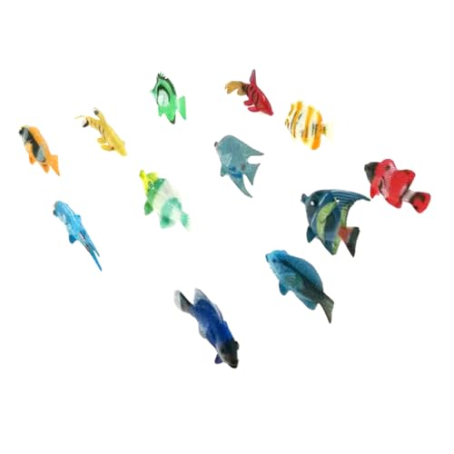 UPKOCH 12St Tropische Fischspielzeuge schaukel für Erwachsene schaumstoffwürfel schrumpffolie Zoo Fantast Modelle Lernspielzeug für Kinder Mini-Fischspielzeug Zierfische Meeresfisch von UPKOCH