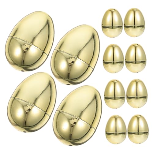 UPKOCH 12Stücke Befüllbare Goldene Ostereier Kunststoff Eier für Ostereiersuche Aufklappbare Deko Eier und Korbfüller für Osterfeiern UPKOCH 12Stücke Befüllbare Goldene Ostereier Kunststoff Eier für Ostereiersuche Aufklappbare Deko Eier und Korbfüller für Osterfeiern von UPKOCH