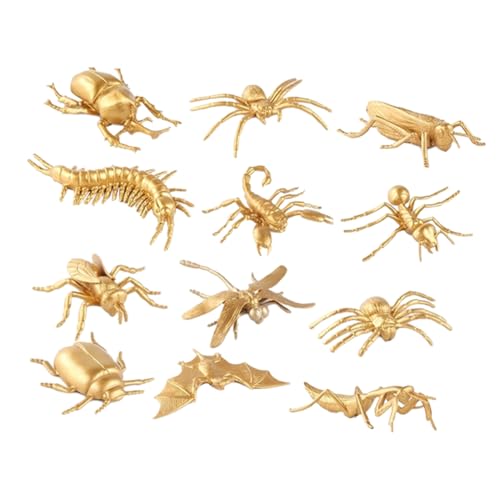 UPKOCH 12stücke Teiliges Lernspielzeug Simulierten Insektenmodellen Pädagogische Figuren Für Halloween Und Kreative Dekoration Sicher Aus Wiederverwendbarem von UPKOCH