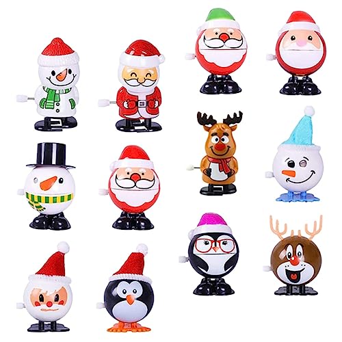 UPKOCH 12stücke Weihnachts- Aufziehspielzeug Für Mädchen Lustige Santa Figuren Spielzeuge Für Festliche Anlässe Und Kreative Spielstunden von UPKOCH