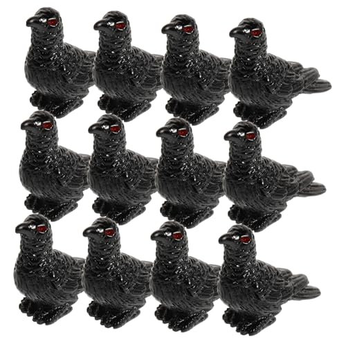 UPKOCH 12st Halloween-mikrolandschaft Scheibengardinen Vogelschmuck Miniatur-krähenfigur Mini-Vogel Miniatur-Vogel-Ornament Desktop-Ornament Mini-krähe Vögel Figuren Black Harz UPKOCH 12st Halloween-mikrolandschaft Scheibengardinen Vogelschmuck Miniatur-krähenfigur Mini-Vogel Miniatur-Vogel-Ornament Desktop-Ornament Mini-krähe Vögel Figuren Black Harz von UPKOCH