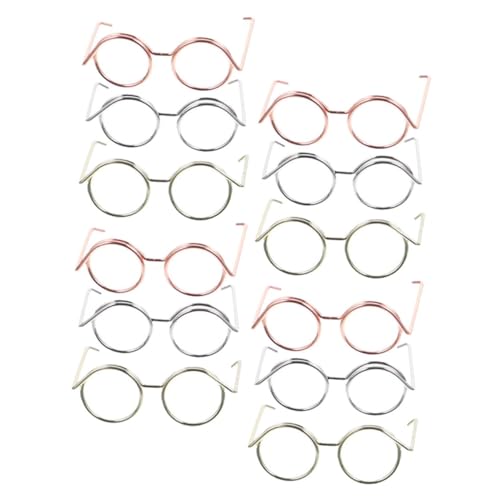UPKOCH Mini-Brille Für Puppen 12-teiliges Set Bastel-Sonnenbrillen Für Dekoration Universelles Puppen-Brillen-Spielzeug UPKOCH Mini-Brille Für Puppen 12-teiliges Set Bastel-Sonnenbrillen Für Dekoration Universelles Puppen-Brillen-Spielzeug von UPKOCH