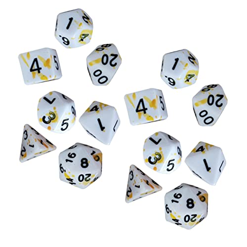 UPKOCH 14 Stück Würfel Gesetzt Brettspiele Würfel Zahlenwürfel Unregelmäßige Würfel Tragbare Würfel Spielrequisiten Brettspiel -Requisiten Acryl von UPKOCH
