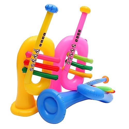 UPKOCH 15 STK Aufblasbares Musikinstrument Stellen Sie Sich Vor, Sie Spielen Instrumente Tragbares Inflationsinstrument Tragbare Gitarre Dekorationsspielzeug PVC Klavier Rock'n'roll Kind von UPKOCH