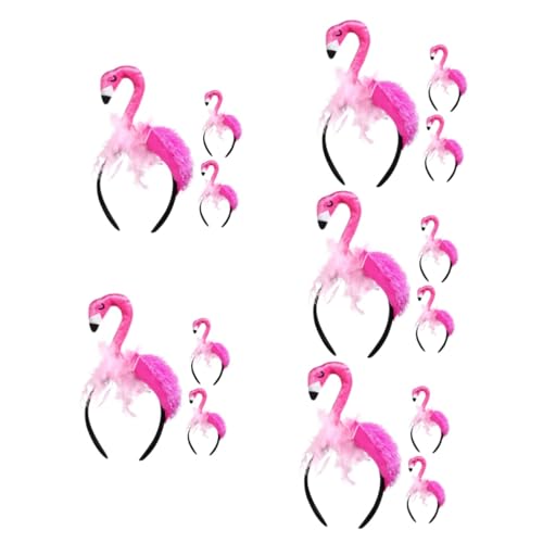 UPKOCH 15 Stk Flamingo-Stirnband lustiges Stirnband hawaiianisches Kostüm kinder haarschmuck faschingskostüm Kleidung Haarreifen aus Stoff Party-Stirnband Karikatur schmücken Klauenclip von UPKOCH