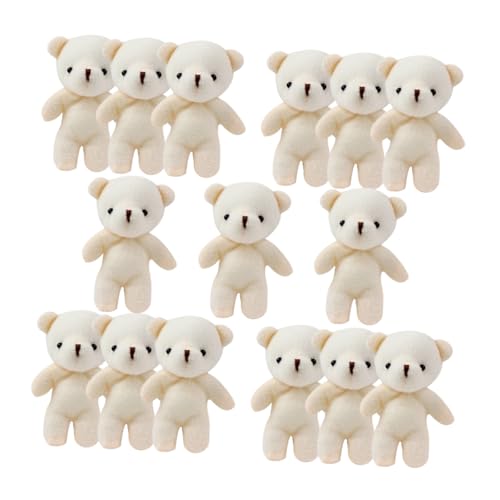 UPKOCH 15 Stück Bärenpuppe Mini Ausgestopft Tragen Winzig Karikatur Schlüsselbund Plüsch Für Bärenanhänger Hängende Mini-bärenfiguren Multifunktionaler Bärenanhänger Stoff Weiß UPKOCH 15 Stück Bärenpuppe Mini Ausgestopft Tragen Winzig Karikatur Schlüsselbund Plüsch Für Bärenanhänger Hängende Mini-bärenfiguren Multifunktionaler Bärenanhänger Stoff Weiß von UPKOCH
