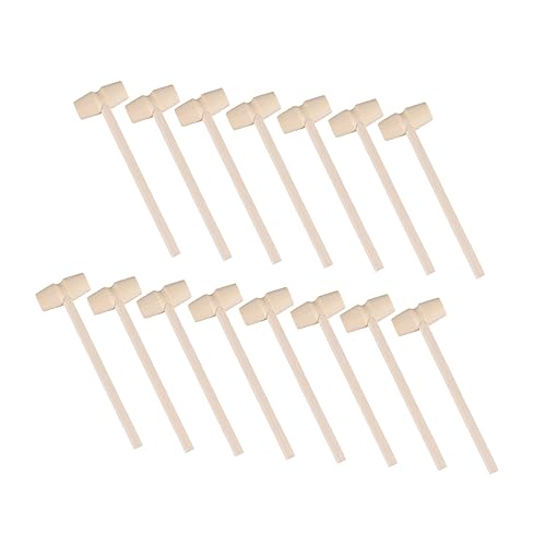 UPKOCH 15 Stück Kleiner Hammer Kinderspielzeug Kleiner Holzhammer Kinderhämmer Kinderhammer Mini Holzhämmer Schlagspielzeug Kleine Holzhämmer Holzhämmer Bambus von UPKOCH
