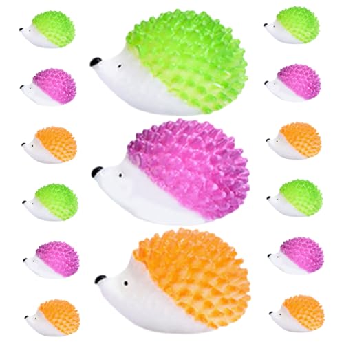 UPKOCH 15stücke Miniatur-Igel Figuren Teiliges Resin Deko Garten Puppenhaus Und Kuchen Niedliche Cartoon Igel Dekoration Für Kreative -projekte von UPKOCH