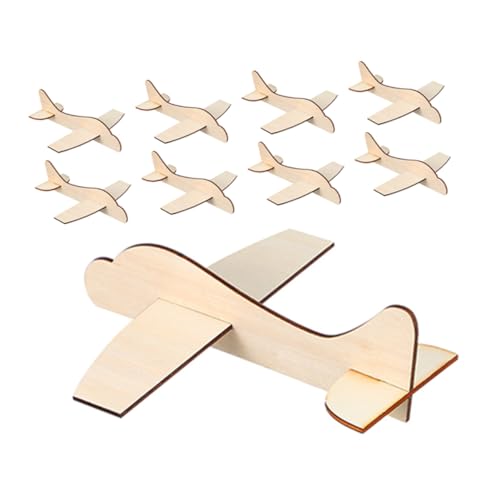 UPKOCH 15 Stück Teiliges DIY Holzflugzeug Modellbausatz Naturbelassenes Retro Flugzeug zum Selbstbauen Kreatives Holzspielzeug für Sichere Bastelidee für Jungen und Mädchen Dekoratives von UPKOCH
