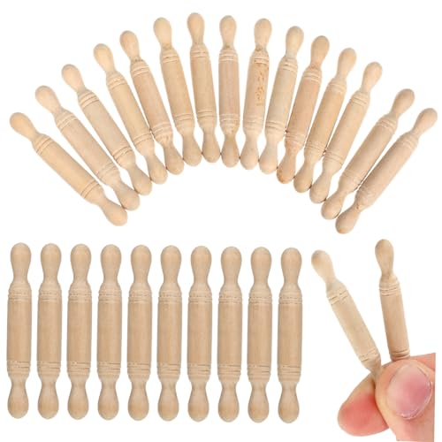 UPKOCH 15 Stück Teiliges Mini Holz Nudelholz Dekoratives Puppenhaus Zubehör Langlebige Mini Teigrolle für Kinderküche Realistische Miniatur Backspielzeuge für Mädchen Fördert Kreativität UPKOCH 15 Stück Teiliges Mini Holz Nudelholz Dekoratives Puppenhaus Zubehör Langlebige Mini Teigrolle für Kinderküche Realistische Miniatur Backspielzeuge für Mädchen Fördert Kreativität von UPKOCH