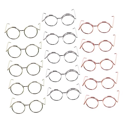 UPKOCH 15 Stück Teiliges Puppenbrillen Set aus Metallrahmen Lenslose Sonnenbrillen für Puppen Zubehör für Kreative Bastelprojekte und Kindergeburtstagsfeiern UPKOCH 15 Stück Teiliges Puppenbrillen Set aus Metallrahmen Lenslose Sonnenbrillen für Puppen Zubehör für Kreative Bastelprojekte und Kindergeburtstagsfeiern von UPKOCH