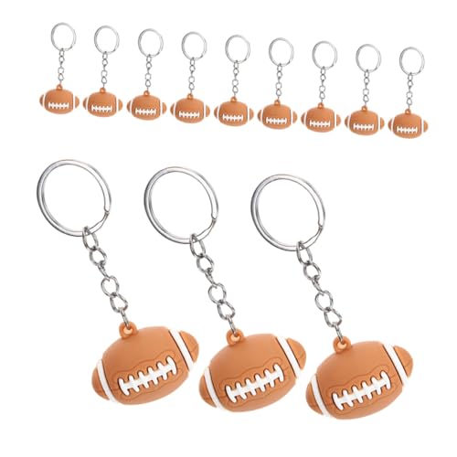 UPKOCH 15 Stück Teiliges Rugby Schlüsselanhänger Sportliche Schlüsselhalter für Rucksäcke und Autoschlüssel Leichte Praktische Partygeschenke im Football Design für Sportfans und UPKOCH 15 Stück Teiliges Rugby Schlüsselanhänger Sportliche Schlüsselhalter für Rucksäcke und Autoschlüssel Leichte Praktische Partygeschenke im Football Design für Sportfans und von UPKOCH