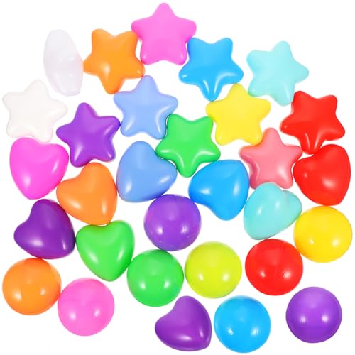 UPKOCH 150 Stück Kinder-partyspielzeug Mit Sternen Und Ozeanen Bezauberndes Rundes Herz-Design Kunststoff von UPKOCH