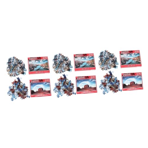 UPKOCH 1500 Stück 2 Erwachsene Rätseln Papierrätsel Kidcraft-spielset Ölgemälde-Puzzle Erwachsene Puzzle Rätsel Geschenk 500 Puzzle 500 Rätsel Für Erwachsene Spielzeug Erwachsener Kind von UPKOCH