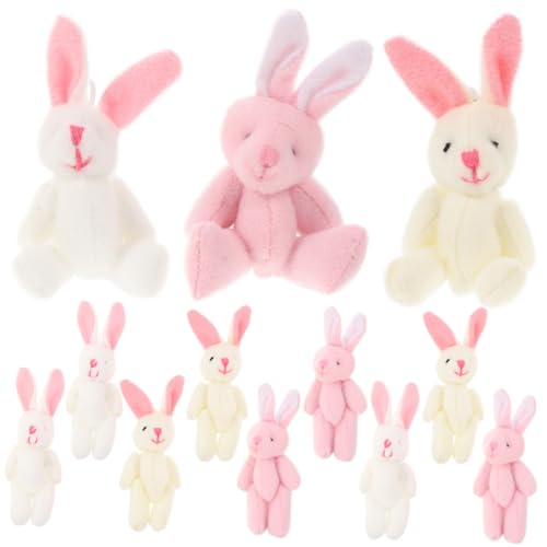 UPKOCH 15Stücke Plüsch Hasen Anhänger Kleine Gefüllte Kaninchen Puppen Und Deko Für Bunny Party Süße Stofftiere Für Sammler Und Dekoration von UPKOCH