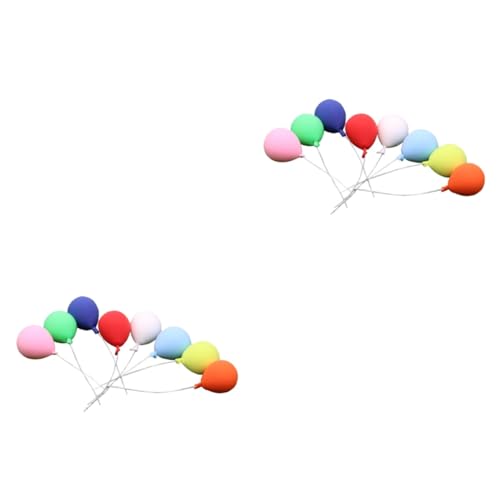 UPKOCH 16 STK Puppenhaus-Ballon Knetmasse kreativ bastelsets+für+Kinder bastel Set für Kinder Luftballons Ornament Feengarten Zubehör Mikro-Landschaftszubehör Mini Dekorationen Modell Ton von UPKOCH