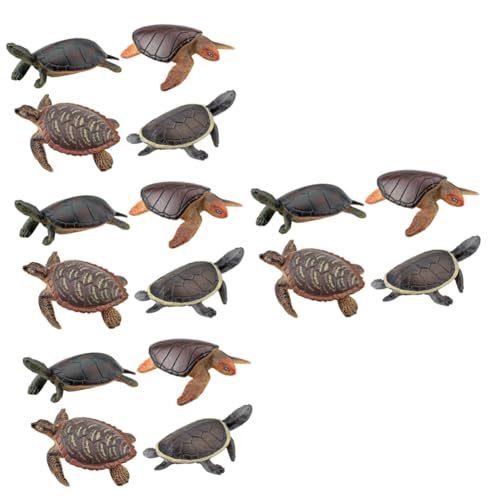UPKOCH 16 STK Schildkrötenmodell Spielzeug Aquariumfiguren Miniatur-schildkrötenfigur Statue Von Meerestieren Modelle Kind Chinesische Weichschildkröte Plastik Künstlich von UPKOCH