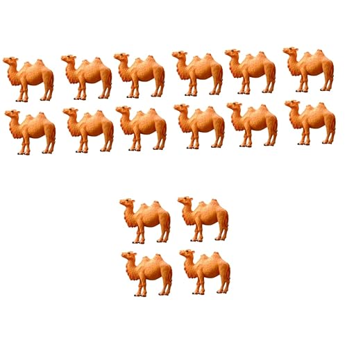 UPKOCH 16 STK Tiermodell-Ornament Miniaturspielzeug Desktop-zubehör Spielzeuge Miniatur-kamelmodelle Kamel-Ornament Kleine Tierfiguren Mikrolandschaftsfiguren Kuchen Fee Kind Kleine Welt von UPKOCH