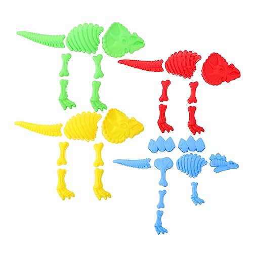 UPKOCH 16 Sätze Dinosaurier-Skelettform Kinder sandspielzeug Kinder strandspielzeug Dinosaurier-Sandform Outdoor-Werkzeuge Spielzeuge Kinderspielzeug Dinosaurier-Sandspielzeug der Sommer von UPKOCH