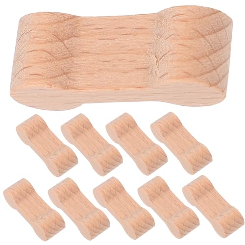 UPKOCH 16 Stück Teiliges Holzschienen Verbinder Stabile Gleisadapter Kompatibel mit Holzeisenbahn für Kreative Bahnlandschaften und Sicheren Spielspaß von UPKOCH