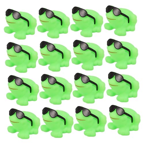 UPKOCH 16 Stück Teiliges Schwimmende Frosch Badewannenspielzeuge mit Sonnenbrille Kreative Kunststofftiere für Lustige Wasseraktivitäten von Kleinkindern Badespaß für Jungen und Mädchen UPKOCH 16 Stück Teiliges Schwimmende Frosch Badewannenspielzeuge mit Sonnenbrille Kreative Kunststofftiere für Lustige Wasseraktivitäten von Kleinkindern Badespaß für Jungen und Mädchen von UPKOCH