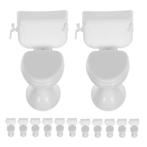 UPKOCH 16 Teilige Badezimmermöbel Für Puppenhäuser Realistischer Miniatur Toilettensitz Im Maßstab 112 – Kleines Toilettenzubehör Für Rollenspiele UPKOCH 16 Teilige Badezimmermöbel Für Puppenhäuser Realistischer Miniatur Toilettensitz Im Maßstab 112 – Kleines Toilettenzubehör Für Rollenspiele von UPKOCH