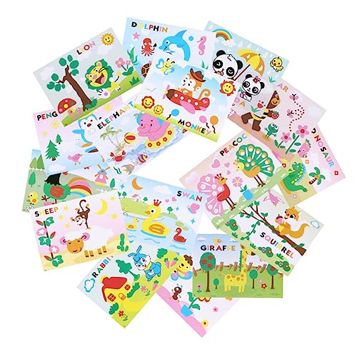 UPKOCH Pädagogisches Sticker-Spielzeug – 3D-mosaik-stickerkunst Für Kinder Leuchtende Muster Zur Der Kreativität von UPKOCH