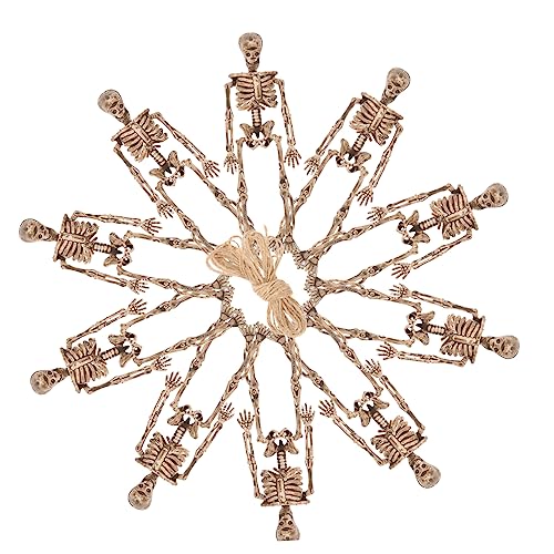 UPKOCH 16St Tag des Toten Skeletts Gesicht Halloween-Requisiten winziges Skelett Kessel Halloween deko Halloween Party Deko gruseldeko Horror-Deko gefälschte Skelettfiguren Plastikskelett von UPKOCH