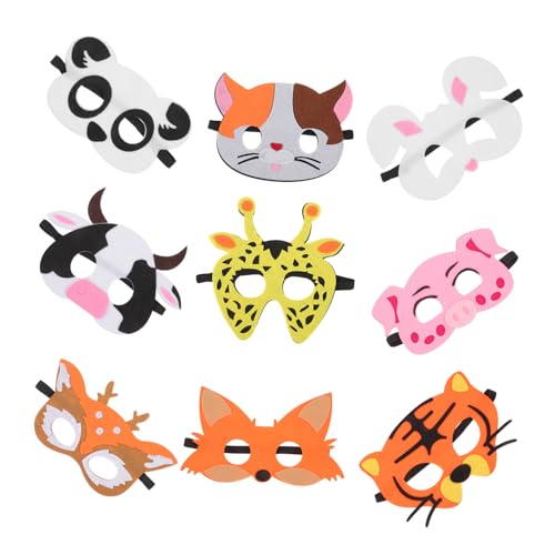 UPKOCH 18 Stk Cosplay-versorgung Maskerade Party-maske Aufblasbares Kostüm Diy-masken Kindermaske Halloween-gorilla-maske Gesichtsmaske Handgemachtes Halloween Tierische Maske Gefühlt UPKOCH 18 Stk Cosplay-versorgung Maskerade Party-maske Aufblasbares Kostüm Diy-masken Kindermaske Halloween-gorilla-maske Gesichtsmaske Handgemachtes Halloween Tierische Maske Gefühlt von UPKOCH