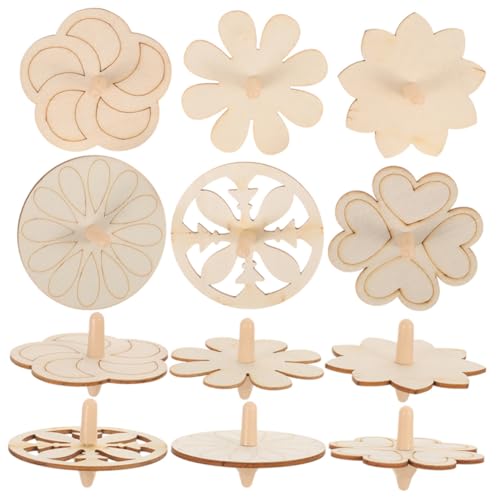 UPKOCH 18 Stück Holz Gyro Teiliges DIY zum Bemalen Bunte aus Robustem Holz Rotierende Handspielzeuge für Kreative Hand Auge Koordination Bastelmaterial UPKOCH 18 Stück Holz Gyro Teiliges DIY zum Bemalen Bunte aus Robustem Holz Rotierende Handspielzeuge für Kreative Hand Auge Koordination Bastelmaterial von UPKOCH