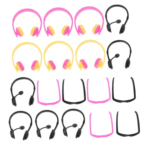 UPKOCH 18-teiliges Miniatur-Puppen-Headset Brille Kleiderbrille Für Puppen Modisches Brillenset Für Rollenspiel- von UPKOCH