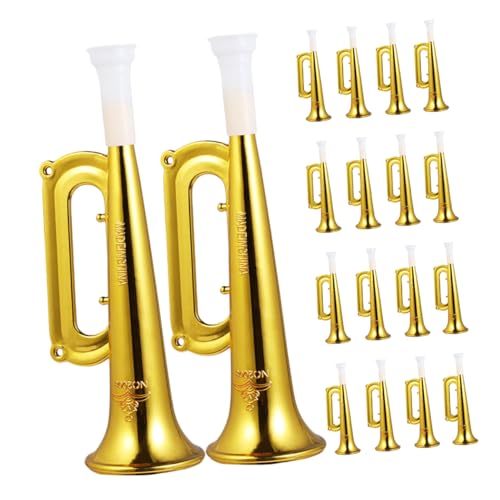 UPKOCH 18 Stück Teiliges Goldene Tröten aus Robustem Kunststoff Ergonomisch Geformt für Sportveranstaltungen Musikfestivals und Partys Tragbare Lärmmacher für Begeisterte Fans und UPKOCH 18 Stück Teiliges Goldene Tröten aus Robustem Kunststoff Ergonomisch Geformt für Sportveranstaltungen Musikfestivals und Partys Tragbare Lärmmacher für Begeisterte Fans und von UPKOCH