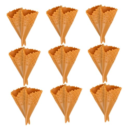 UPKOCH 18 Stück Teiliges Mini Eiscreme Charms aus Dekorative DIY Bastelaccessoires für Haarschmuck Handyhüllen Puppenhaus und Kleine Handarbeiten von UPKOCH