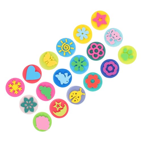 UPKOCH 18 Teiliges Mal Und Siegelwerkzeug Stempel Für Stempel Für Stempel Für Kinderstempel Stempel Für Stempelkissen Für Waschbare Stempel Für Stempel Für Eva von UPKOCH