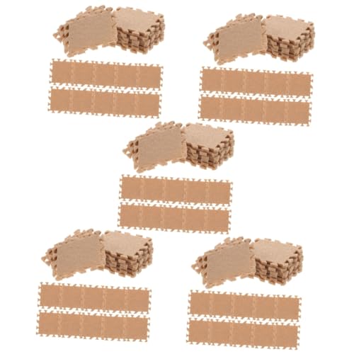 UPKOCH 180 STK Puppenhaus Matte Spielzeuge Miniatur-Bodenbelag Teppich Puzzlematte Teppiche Mikrolandschaftsverzierungen Mini-Bodenmatte Nähen Spielzeugzimmer Möbel verriegeln Kind Modell von UPKOCH