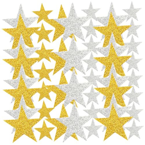 UPKOCH 180Stücke Sternaufkleber für Glitzernde Sternaufkleber Selbstklebend für Weihnachten DIY Bastelprojekte Einfache Anwendung für Zuhause und Klassenzimmer von UPKOCH