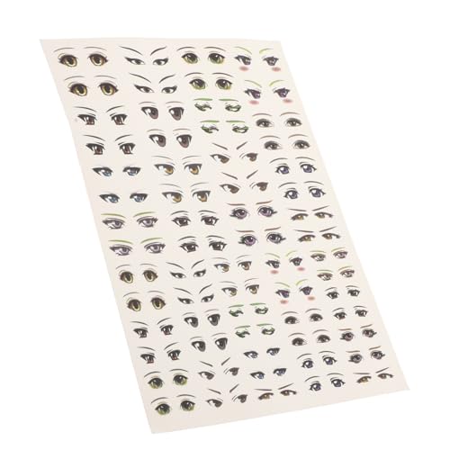 UPKOCH 1Blatt Papier Augenaufkleber Für DIY Bastelprojekte Mit Cartoon Augen Für Kreative Kunstwerke Selbstklebend Für Scrapbooking Vielseitige Verwendung von UPKOCH