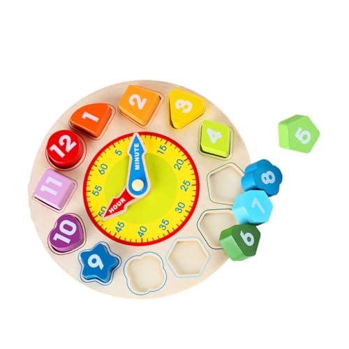 UPKOCH Nummerierte Holzklötze Uhr Spielzeug Geometrische Passende Blöcke Für Das Frühe Lernen Von Kindern UPKOCH Nummerierte Holzklötze Uhr Spielzeug Geometrische Passende Blöcke Für Das Frühe Lernen Von Kindern von UPKOCH