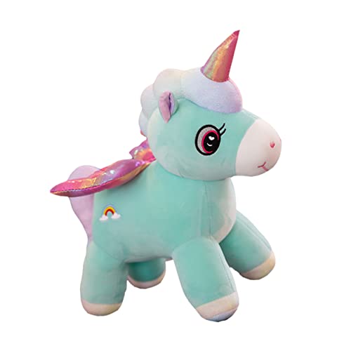UPKOCH 1 Stück Plüschpuppe Geburtstag Kinderspielzeug Gefülltes Einhorn Für Mädchen Kuscheltier Einhorn Dekoratives Einhornkissen Einhorn Dekokissen Grüne Baumwolle von UPKOCH