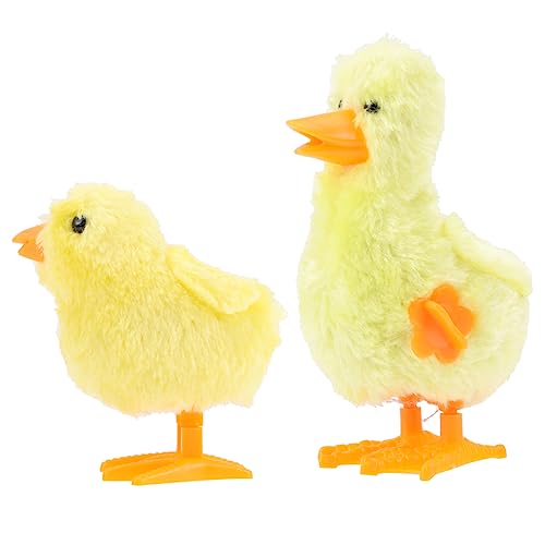 UPKOCH 1satz Aufziehspielzeug Teiliges Plüsch Huhn Küken Für Zufällige Farben Adorable Wind-up Toys Für Kreatives Spielen Und Spaß Sicherheitsgeprüft Und Kindgerecht von UPKOCH